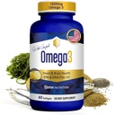 Omega 3 Fish Oil Supplements for Women & Men, 1200 mg Omega3 Softgels with EPA & DHA Fatty Acids for Healthy Skin & Joints, Eyes, Heart & Brain Support - Made in USA - 60 Count, 1 Month Supply