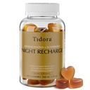 Tidora Nighttime Hydration Natural Sleep Gummies, Ashwagandha, Elderberry, Reduce Cortisol, Revitalize at Night, Enhance Immunity, Sleep Aid for Adults 60 Count (Pack of 1)