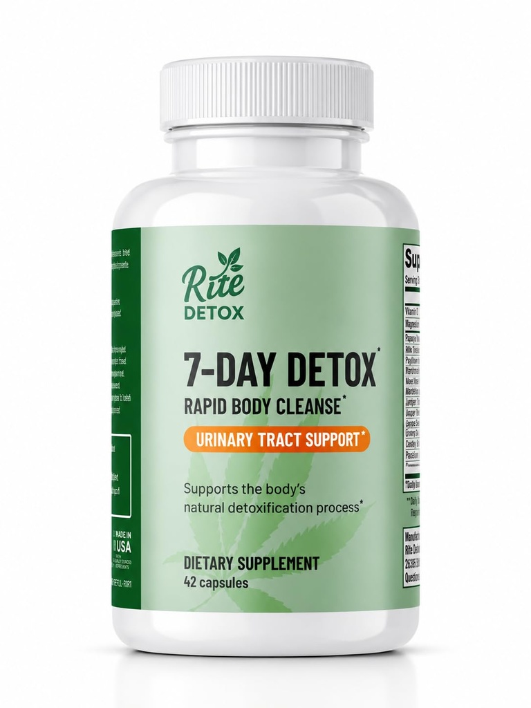 Detox and Cleanse | 7-Day Detox Program | Urinary Tract Support | with Mobile App Support