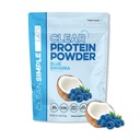 Clean Simple Eats Clear Protein Drinks, 20g Grass Fed Whey Protein Isolate, Ultra Filtered, Light & Refreshing Beverage, Low Lactose, Blue Bahama Flavor, 20 Servings