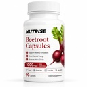 Nutrise Beetroot Capsules - 1000mg, Beetroot Circulation Supplement with Grape Seed Extract, 3-in-1 Formula, Boost Energy, Improve Mental Clarity, Non-GMO & Gluten Free, 90 Capsules (1)