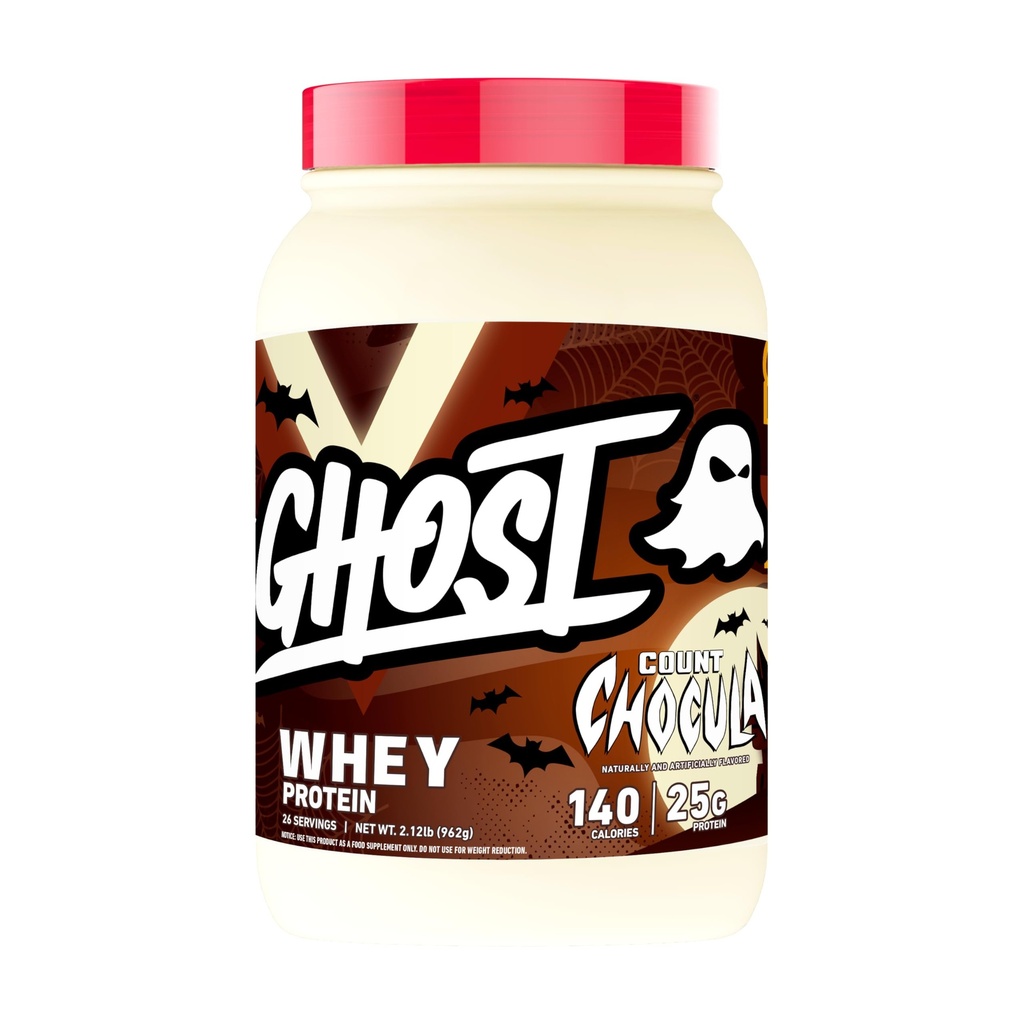 GHOST Whey Protein Powder, Count Chocula - 2.12LB, 25G of Protein - Whey Protein Blend - ­Post Workout Fitness & Nutrition Shakes, Smoothies, Baking & Cooking - Soy & Gluten-Free