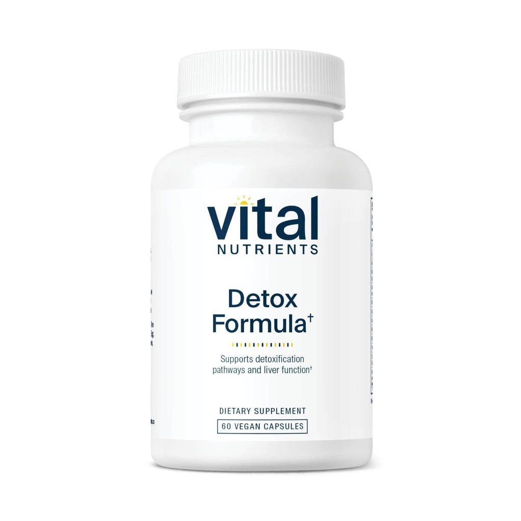 Vital Nutrients Detox Formula - Vegan Liver Detox - Antioxidant Supplement Promotes Liver & Detoxification Support - Gluten, Dairy, Soy Free - Non-GMO - 60 Capsules