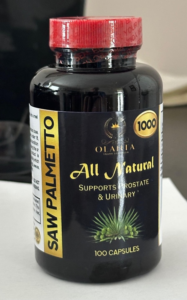 Saw Palmetto Extract 1000mg – Herbal Extract for Supporting Balanced Living and Prostate Support for Mens – 1 Bottle 100 Counts