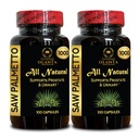 Saw Palmetto Extract 1000mg - Support Normal Prostate Function & Urinary System Wellness, Supporting Men's Overall Comfort - 2 Bottles 200 Capsules