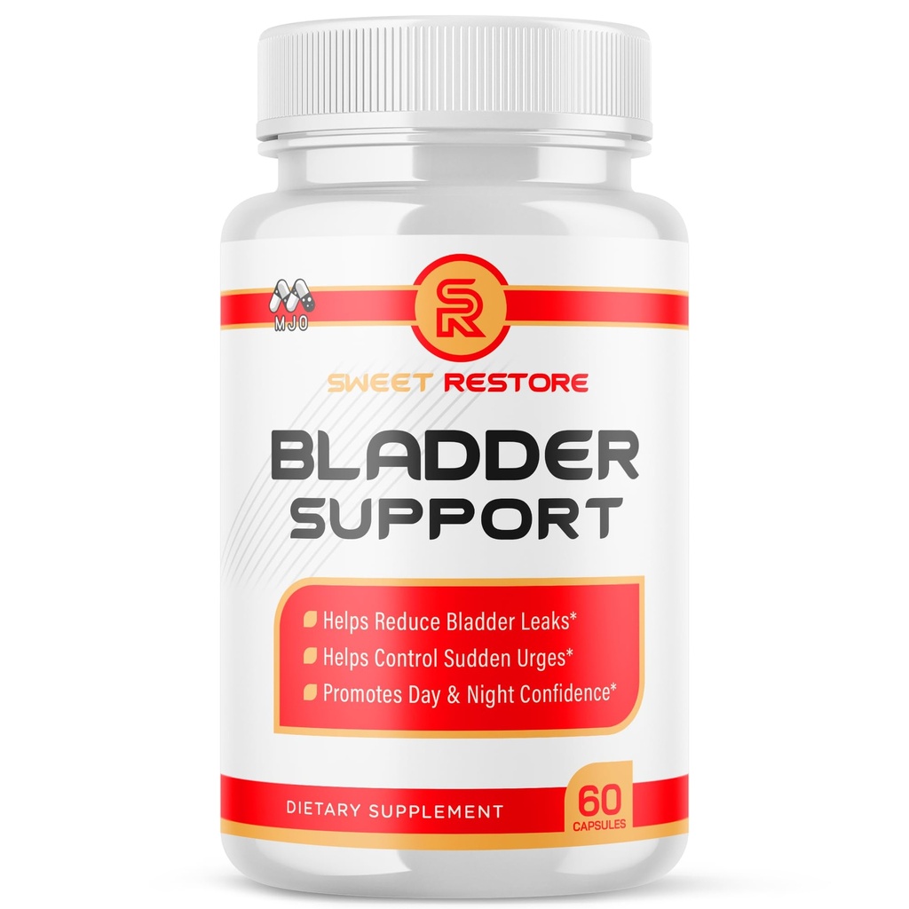 Sweet Restore Bladder Control Capsules, Official Sweet Restore Bladder Control Pills with All Natural Ingredients, Support Bladder Health & Wellness, Maximum Strength Vitamins Supplement (60 Capsules)