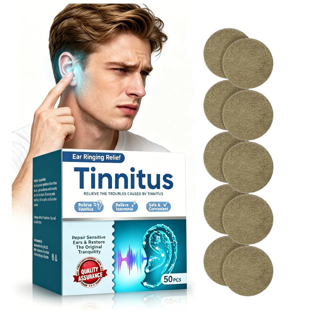 Tinnitus Relief for Ringing Ears, Herbal Tinnitus Relief Patch with Plant Extracts, Gentle Support for Ear Sensations and Quiet Relaxation, Skin-Friendly Daily Use Formula