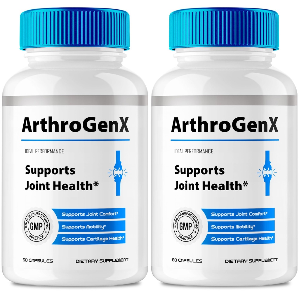 ArthroGenX Joint Supplement Capsules, Official ArthroGenX Maximum Joint Relief Pills, Maximum Strength, Natural Support Joint Flexibility, Comfort & Movement, Arthro Gen X Reviews (2 Pack)