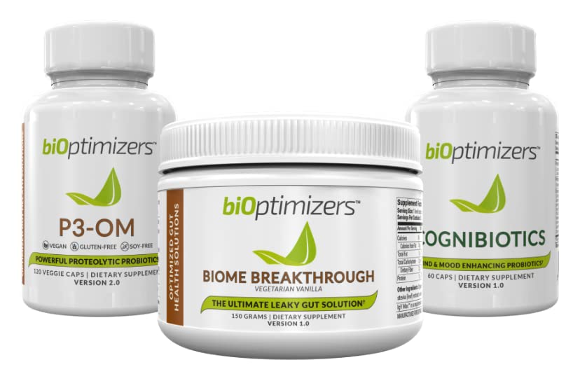 BiOptimizers The Ultimate Gut Health Stack - Chocolate, Promotes and Levels Gut Health