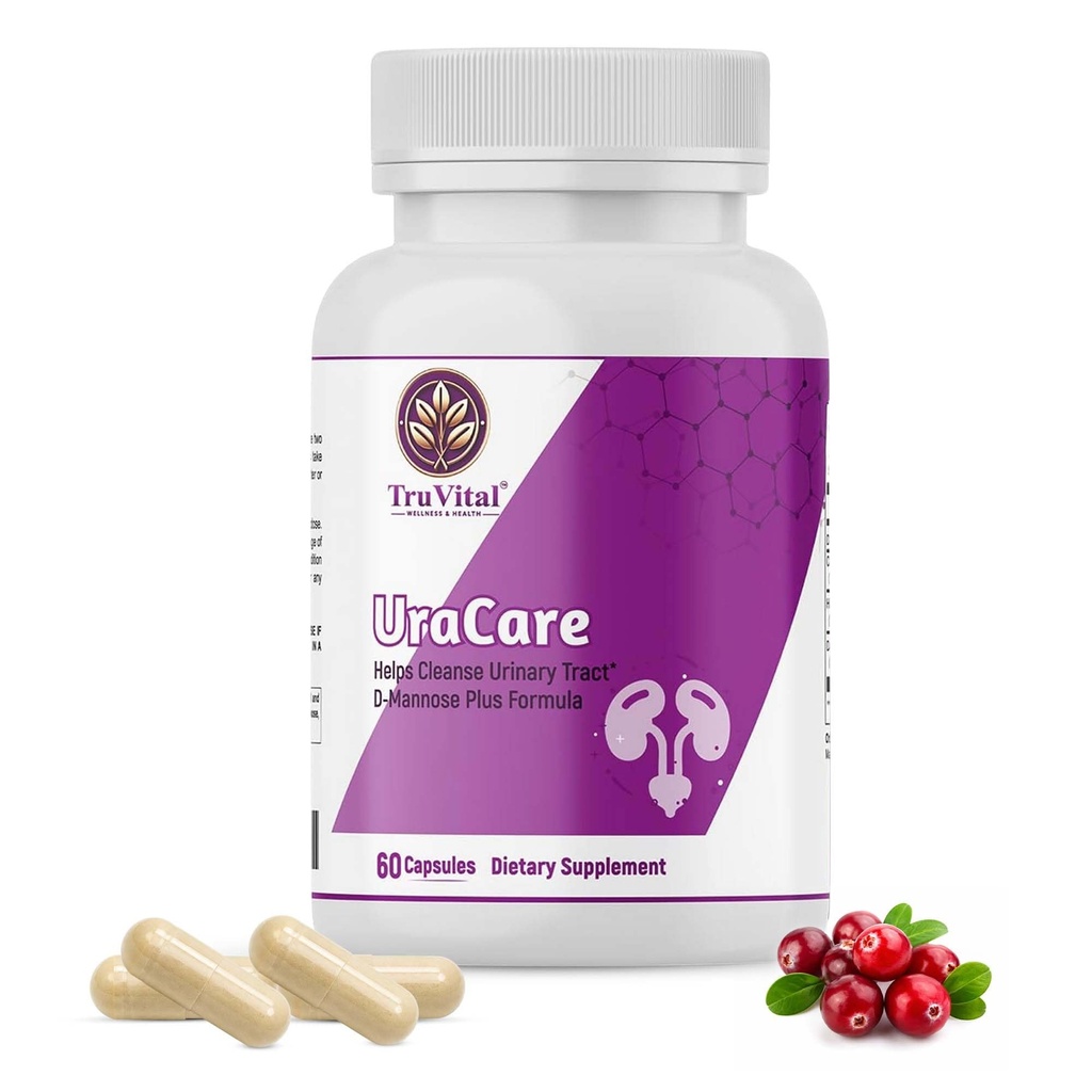 UraCare D-Mannose & Cranberry Support for Women, 90 Capsules | Formulated with Cranberry, Hibiscus, Dandelion Root and Vegan-Friendly Ingredients for Everyday Feminine Care