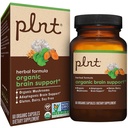 plnt Organic Brain Support, Lion's Mane & Bacopa, 60 Capsules | A Six-Herb Blend: Organic Bacopa, Cordyceps, Ginkgo, Gotu Kola, Lion’s Mane, and Rhodiola to Support Cognitive Function