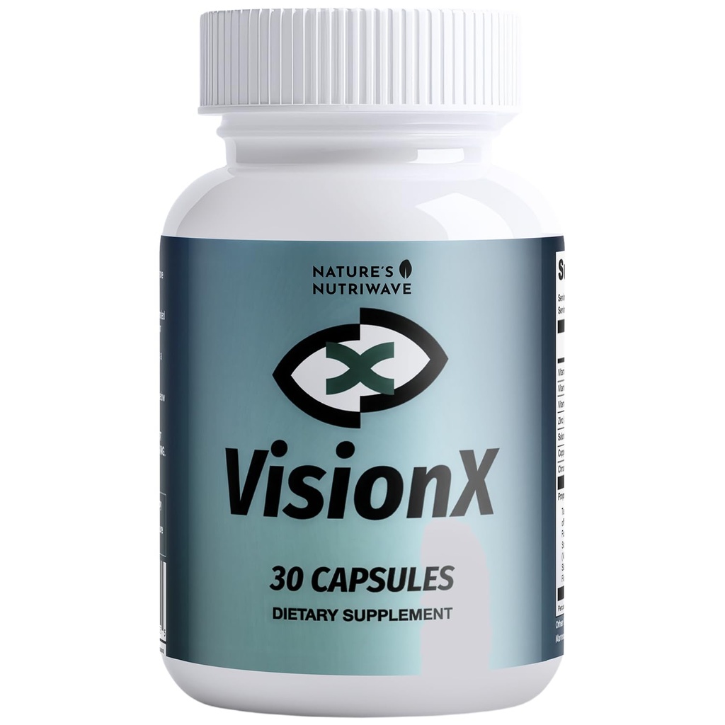 VisionX – Lutein, Zeaxanthin & Bilberry – 30 Ct, 1 Month Supply | Also includes Ginkgo, Zinc & Selenium with Lutein, Zeaxanthin, Bilberry & Vitamins A, C, E | Non-GMO