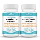 Lactoferrin Supplement 1200MG Promotes Healthy Immune,120 Capsules | With Vitamin C 90MG,Advanced Liposomal Delivery,Enhanced Absorption,Iron Utilization & Antioxidant Support Non-GMO