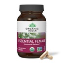 ORGANIC INDIA Essential Female Herbal Supplement - Hormonal Balance, Women's Formula, Reproductive Health, Adaptogen, Ayurvedic, USDA Certified Organic, Non-GMO - 90 Capsules | Hormonal Balance, Women's Formula, Reproductive Health, Ayurvedic, USDA Certified Organic, Non-GMO