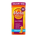 Metamucil 4-in-1 Psyllium Husk GLP-1 Friendly Fiber Supplement, Sugar-Free, 180 teaspoons, Orange Flavored, Daily Fiber Powder for Digestive Health, made with Plant-Based Psyllium Husk Fiber