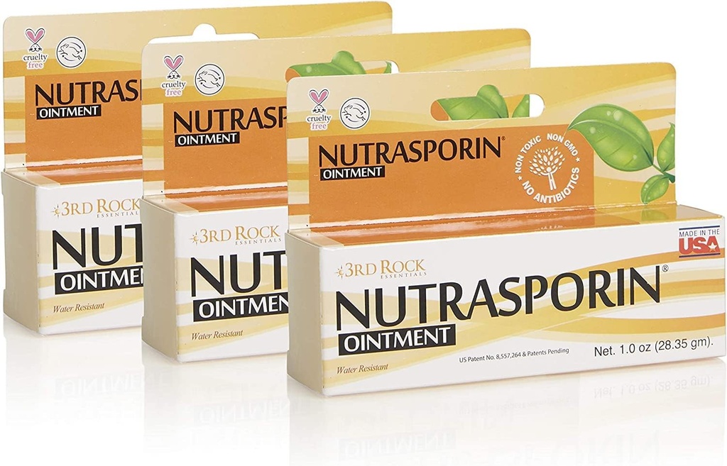 3rd Rock Essentials | Nutrasporin Ointment | First Aid Ointment | (1.0 oz | 3 Packs)