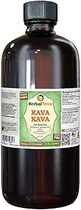 Kava Kava (Piper Methysticum) Glycerite, Dried Root Alcohol-Free Liquid Extract (Brand Name: HerbalTerra, Proudly Made in USA) 32 fl.oz (0.95 l)