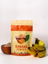 SATTVAHUT Banana Powder 100g | 100% Natural Raw Banana Powder | Rich in Dietary Fibre | No Added Sugar | Easy to Mix | Smoothies, Baking & Healthy Recipes