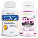 All-Natural Liver and Gut Support | Organic Milk Thistle, Organic Dandelion Root & Organic Black Pepper | Ginger, Artichoke Leaf Extract, Deglycerized Licorice Root & Patented Zinc Carnosine