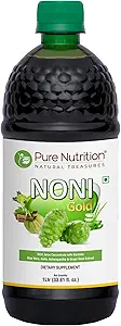 Pure Nutrition Noni Gold 1000ml | Noni Juice Concentrate with Garcinia, Aloe Vera, Amla, Ashwagandha and Grape Seed Extract