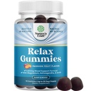 Pure Calm and Relaxing Magnesium Supplement - Magnesium for Stress Support & Rest Ease for Adults - High Absorption Mg Citrate Gummies with L Theanine & Ashwagandha for Muscle Cramps - 90 Count