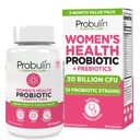 Probulin Womens Probiotic - Vaginal, UT, Gut & Immune Health with Lactobacillus Reuteri - 20 Billion CFU, 12 Probiotic Strains & Prebiotics - 90 Vegan, Gluten Free Capsules for Whole-Body Wellness