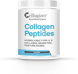 Collagen Peptides - Hydrolyzed Type 1 & 3 Collagen Powder Protein Supplement | Grass Fed, Unflavored | 35 Servings