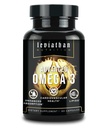 Leviathan Fish Oil Omega 3 Capsules | Premium Norwegian Omega 3 Fish Oil for Heart, Brain, & Immune Support | Superior Absorption Triple Strength Fish Oil Supplements - Free Form EPA & DHA