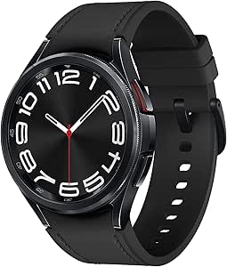 Samsung Galaxy Watch 6 Classic 43mm Bluetooth Smartwatch, Rotating Bezel, Fitness Tracker, Personalized HR Zones, Advanced Sleep Coaching, Heart Monitor, BIA Sensor, Health Insights, US Version, Black