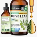 BIO KRAUTER® Olive Leaf Extract for Immune Support - Pure Vegan Oleuropein & Hydroxytyrosol Supplement - Used for Daily Wellness & Antioxidant Support - Alcohol & Sugar Free, 4 Fl.Oz 56-Day Supply