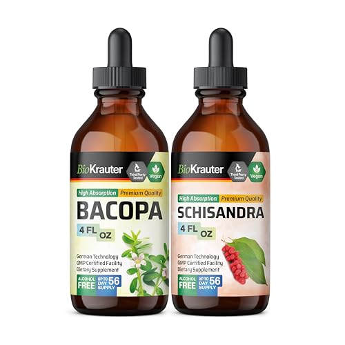 Bacopa Tincture 4 Fl. Oz. & Schisandra Tincture 4 Fl. Oz.