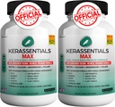 Kerassentials Max - Hair, Skin & Nails Support Supplement | Biotin, Calcium, Magnesium, Folate & Herbal Blend | Premium Formula | 120 Capsules, Vegan & Gluten-Free