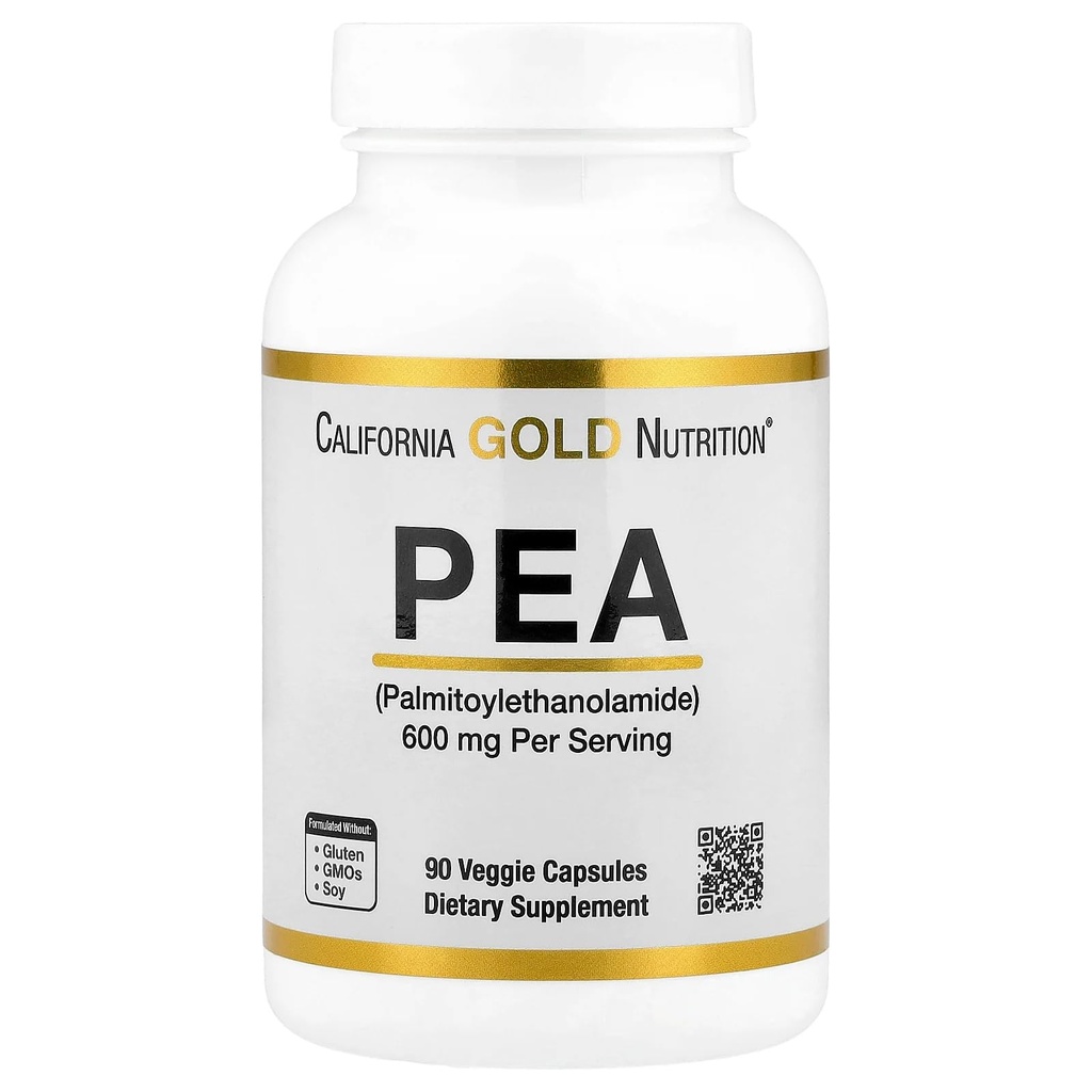 Lake Avenue Pea Palmitoylethanolamide, Micronized Pea, Supports Relief from Occasional Minor Pain & Discomfort, Gluten Free, Soy Free, 300 mg, 90 Veggie Capsules