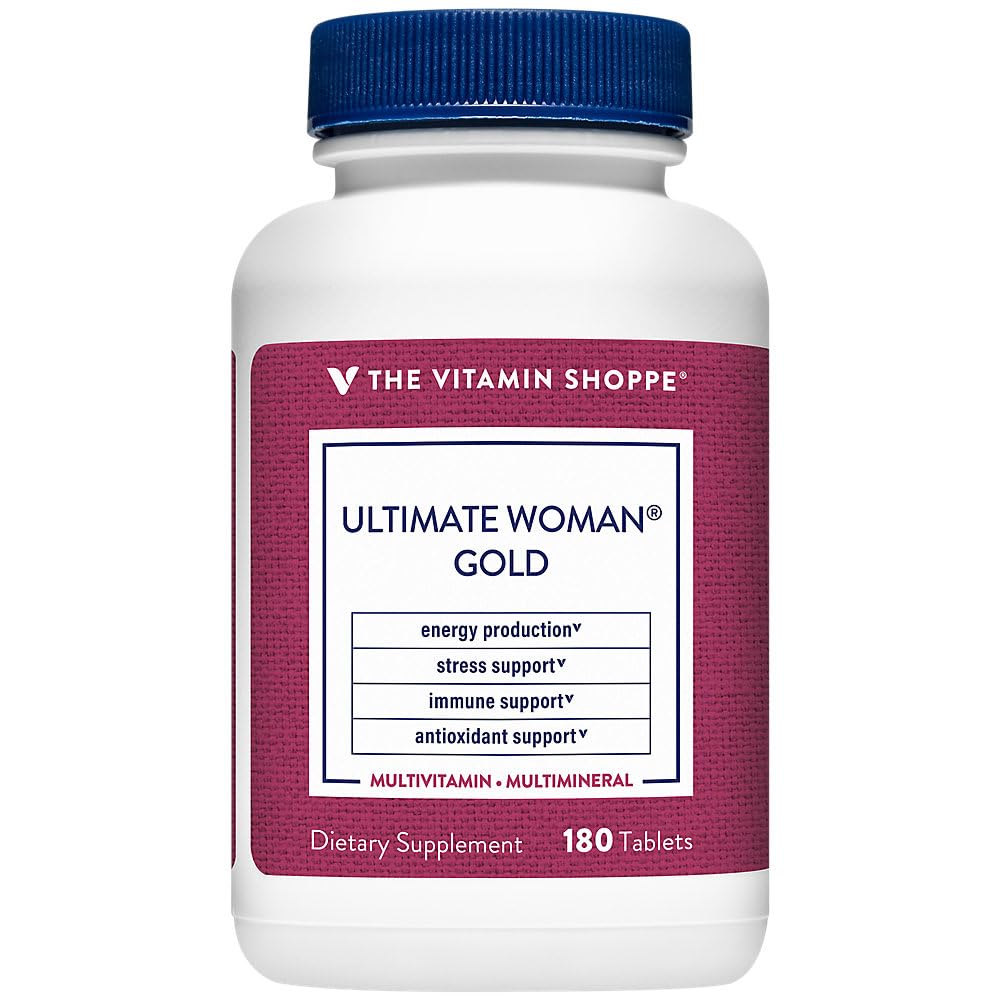 The Vitamin Shoppe Brand Ultimate Woman's Gold Multivitamin, 180 Tablets