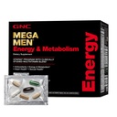 GNC Mega Men Energy and Metabolism Vitapak Program for Men, Convenient, Complete Nutrition, 5 Products in 1 Packet, Calorie Burn, Thermogenic, 300mg Caffeine, 30 Daily Packs