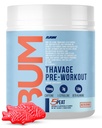 RAW Pre Workout Powder, Thavage (5 Peat, Red Gummy) - Chris Bumstead Sports Nutrition Supplement for Men & Women - Cbum Pre Workout for Working Out, Hydration, Mental Focus & Energy - 40 Servings