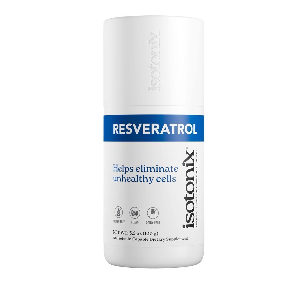 Isotonix® Resveratrol – Trans-Resveratrol Antioxidant for Cellular & Cardiovascular Support, Isotonic Drink Mix, Vegan, Gluten-Free, 30 Servings