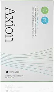 Axion | 60 Tablets | Multivitamin for Women and Men | Vitamins, Minerals, Probiotic, and Digestive Enzymes | Vitamin B12, Vitamin C, Vitamin D, Vitamin E, Magnesium, Zinc, Biotin, and More