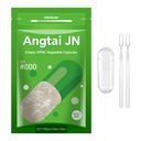 Capsules Size 000 Vegan Empty Plant Based Clear (100 Count) Gluten Free, Non-GMO, Halal Certified Pill Caps Filling Kit with 2 Spoons for Vegetarian DIY Your Own Supplements