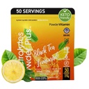 Electrolytes Powder Plus (50 Servings) Black Tea Lemonade Electrolyte Powder Zero Calorie Keto,0 Sugar, No Maltodextrin,1000mg Potassium,120mg Calcium,120mg Magnesium, Hydration Powder