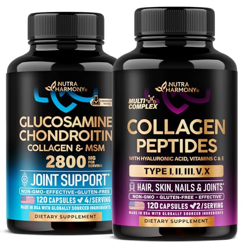 NUTRAHARMONY Glucosamine Chondroitin & Multi Collagen Peptides Capsules