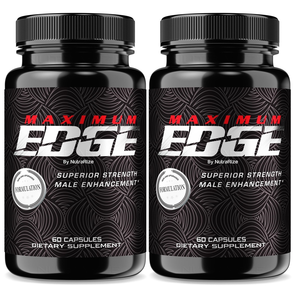 (2 Pack) Maximum Edge Male Pills - Maximum Edge Capsules for Men, Complete Daily Formula for Overall Wellness and Peak Performance, MaximumEdge Advanced Dietary Supplement, Reviews (120 Capsules)