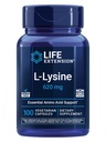Life Extension L-Lysine, 620 mg, Essential Amino Acid for Healthy nitrogen Balance, Calcium Metabolism, Stress Response & More, Gluten-Free, Non-GMO, Vegetarian, 100 Capsules