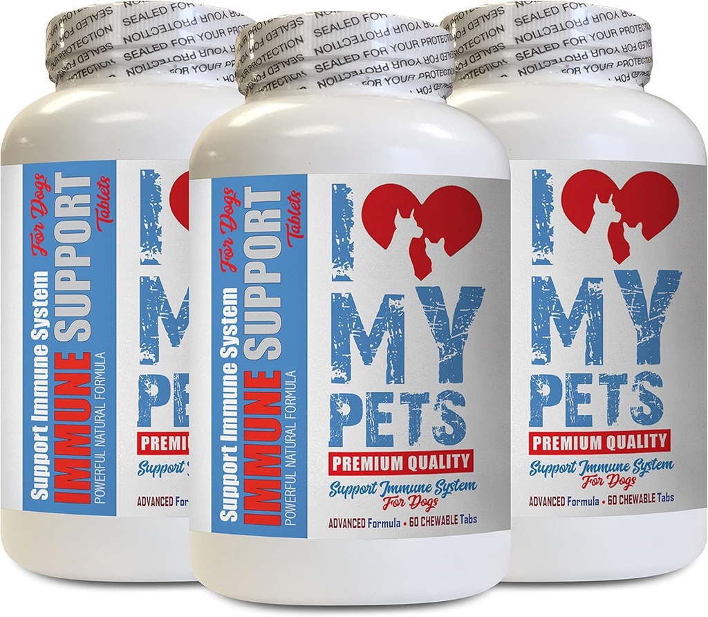 Dog Allergy Chews - Dog Immune Support - Booster - Healthy PET - Supplement - Licorice for Dogs - 180 Treats (3 Bottles)