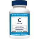 The Vitamin Shoppe Vitamin C 500MG - Immune Support, Antioxidant Protection & Collagen Formation, Daily Vitamin (100 Capsules)