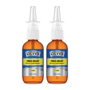 Sovereign Silver Sinus Relief Nasal Spray, 10 PPM Bio-Active Silver Hydrosol, Sinus Spray to Cleanse Mucus & Allergens, Drug-Free Nasal Cleanser, Non-Habit Forming – 2 fl oz (59mL), Pack of 2