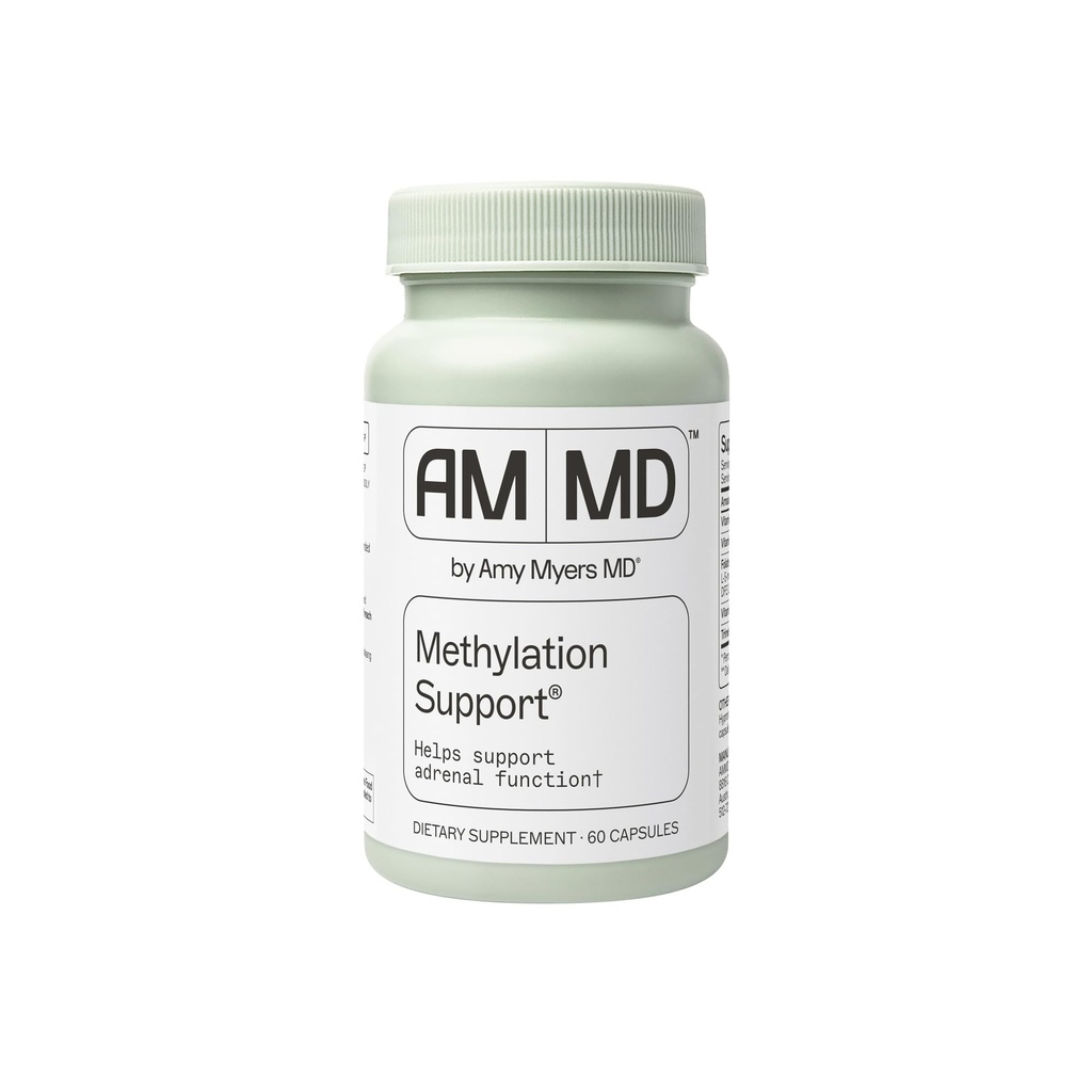 Amy Myers MD Methylation Support - MTHFR Supplement - Supports Adrenal Function, Gut & Liver Health - Contains Folate, Vitamin B12, B6 & B2 - Non-GMO & Gluten-Free - 60 Capsules (30 Servings)