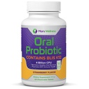 Oral Probiotic Supplement with BLIS K12 4 Billion CFU - Now Dairy Free 60 Day Supply Bottle for Bad Breath, Strep, Cavities, Gum Oral and Dental Health - Sugar Free - USA Made - 60 Count