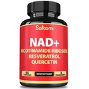 Satoomi NAD Supplement with Nicotinamide Riboside NR, Resveratrol, Quercetin - 60 Count - 30 Days