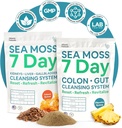 Atlantic Naturals Sea Moss 7-Day Full Body Cleanse Detox Bundle, Colon Cleanse Powder with Psyllium Husk Senna Powder & Organic Sea Moss Powder Kidney, Liver, Gallbladder, Pineapple Flavor Drink Mix